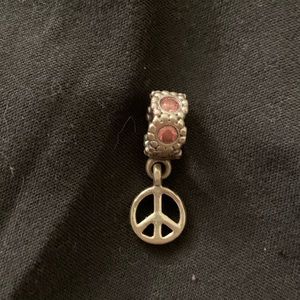 Peace sign Pandora charm